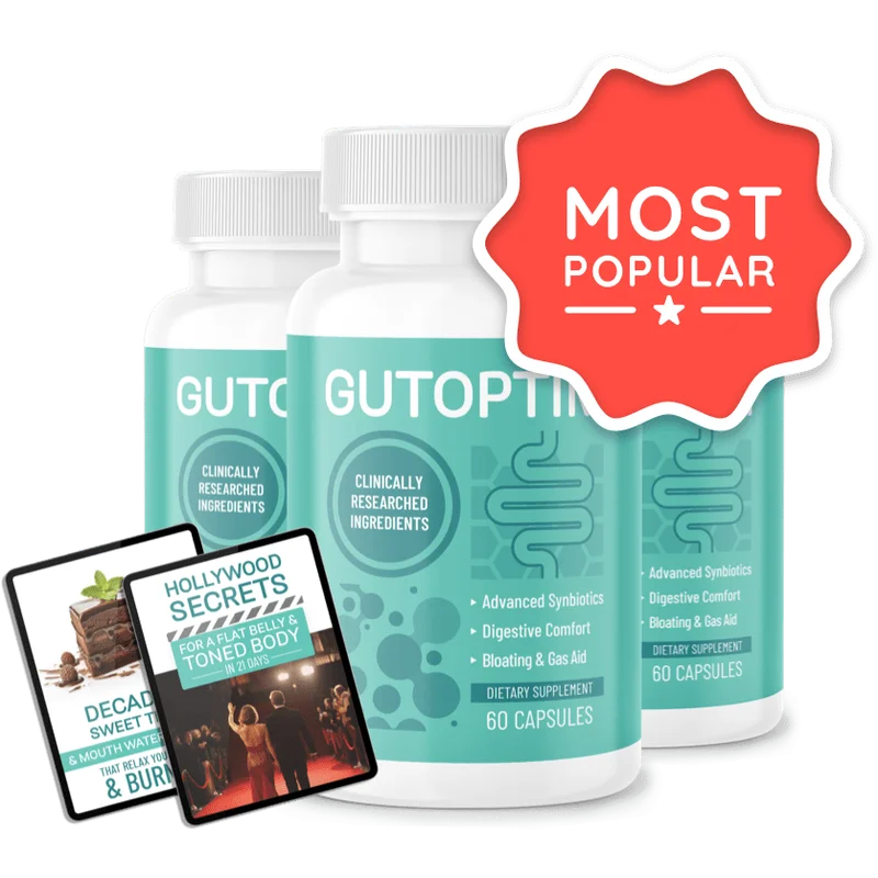 GutOptim Longevity & Vitality Support — 3 Bottle / 90 Day Pack